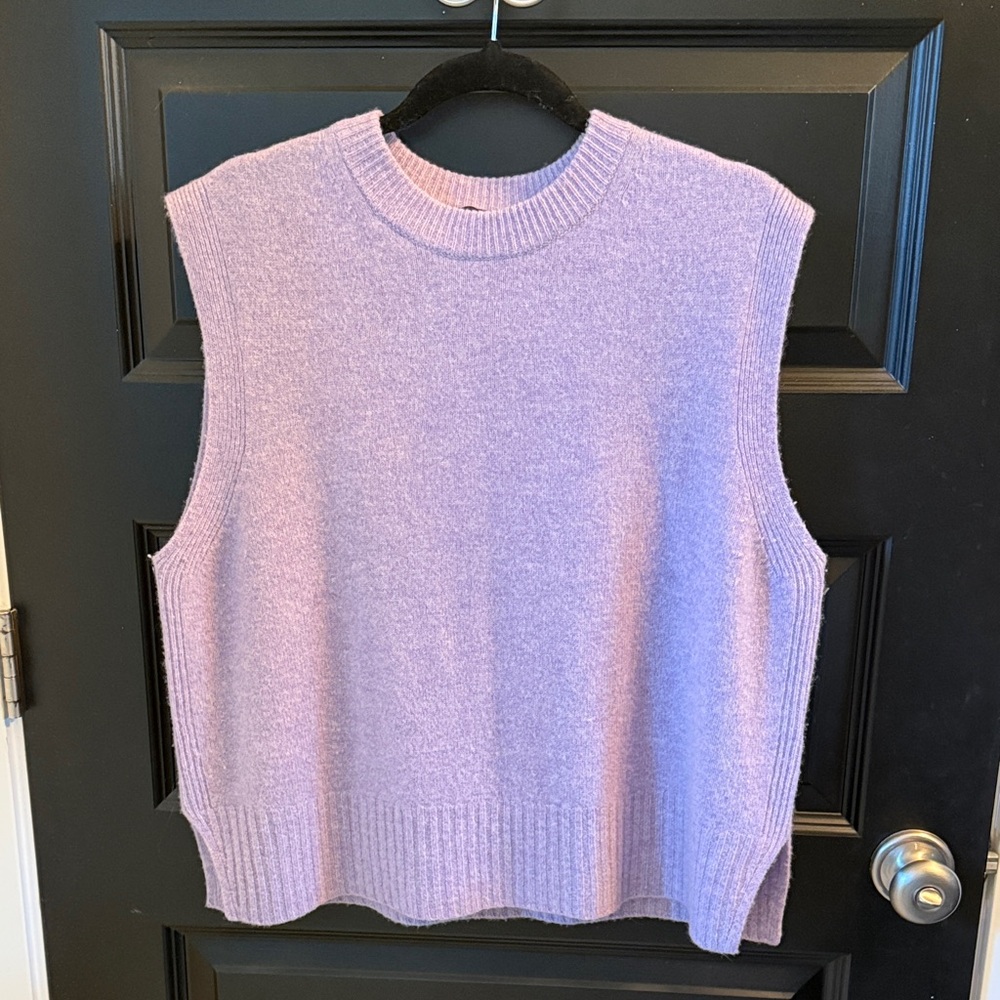 Whistles Lilac Sleeveless Knit Tank Top